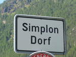 (208'367) - Ortstafel von Simplon Dorf am 3.