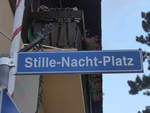 Strassennamen/641120/197616---schild---stille-nacht-platz-- (197'616) - Schild - Stille-Nacht-Platz - am 15. September 2018 in Oberndorf