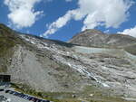 Kt. Wallis/823141/253844---der-mattmark-gletscher-am (253'844) - Der Mattmark Gletscher am 15. August 2023