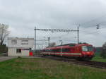 (179'356) - CJ-Pendelzug - Nr. 141-4 - am 2. April 2017 im Bahnhof Vendlincourt