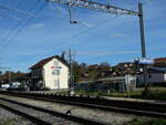 (229'973) - Der Bahnhof Kallnach am 31.