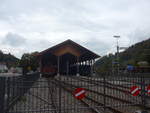 (221'873) - Depot der DVZO am 12. Oktober 2020 beim Bahnhof Bauma