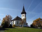 (136'687) - Die Kirche von Sigriswil am 31. Oktober 2011