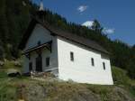 kirchen/307363/146245---kapelle-kuehmad-bei-blatten (146'245) - Kapelle Khmad bei Blatten im Ltschental am 5. August 2013