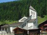 (146'255) - Die Kirche in Blatten im Ltschental am 5. August 2013