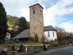 (148'036) - Die Kirche von Adelboden am 9. November 2013