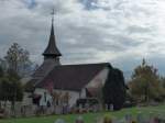 (166'210) - Die Kirche Reutigen am 11.