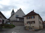 (179'255) - Dorfpartie mit Kirche in Vendlincourt am 1.