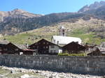(179'574) - Dorfpartie mit Kirche am 14. April 2017 in Vals