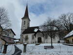 (245'687) - Kirche La Cte-aux-Fes am 2. Februar 2023