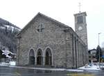 (259'738) - Kirche am 27. Februar 2024 in Saas-Grund