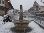(201'435) - Brunnen von 1870 am 3. Februar 2019 in Thun-Lerchenfeld