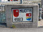 (195'397) - Gedenkstein von der Muota von 1983 am 1.