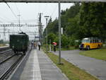 hendschiken/781018/236809---ubb-dampftriebwagen---nr-31 (236'809) - UBB-Dampftriebwagen - Nr. 31 - am 5. Juni 2022 im Bahnhof Hendschiken