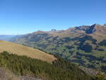 (185'840) - Ausblick von der Tschentenalp aus am 15. Oktober 2017 oberhalb Adelboden