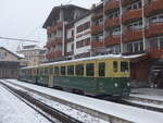 (199'883) - WAB-Triebwagen - Nr. 114 - am 10. Dezember 2018 im Bahnhof Grindelwald