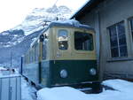 (243'999) - WAB-Triebwagen - Nr. 118 - am 18. Dezember 2022 im Bahnhof Grindelwald Grund