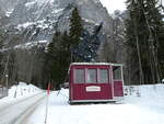 (246'256) - Alter Wetterhornaufzug am 17. Februar 2023 bei Grindelwald