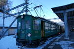 Triebwagen/908285/283698---ceg-triebwagen---nr-116 (283'698) - CEG-Triebwagen - Nr. 116 - am 3. Januar 2026 im Bahnhof Gstaad