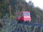 (155'797) - Die Niesenbahn - Nr. 1 - am 19. Oktober 2014 bei der Talstation Mlenen