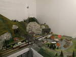 (241'520) - Eisenbahnanlage am 18. Oktober 2022 in Spiez, Spielzeugmuseum