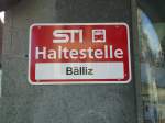 (128'127) - STI-Haltestelle - Thun, Blliz - am 31. Juli 2010