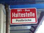 (128'128) - STI-Haltestelle - Thun, Postbrcke - am 31.