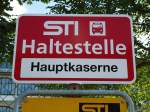 Thun/256182/128130---sti-haltestelle---thun-hauptkaserne (128'130) - STI-Haltestelle - Thun, Hauptkaserne - am 31. Juli 2010