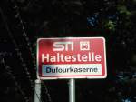 (128'131) - STI-Haltestelle - Thun, Dufourkaserne - am 31. Juli 2010