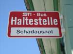 (128'177) - STI-Haltestelle - Thun, Schadausaal - am 1.