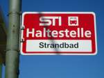 (128'178) - STI-Haltestelle - Thun, Strandbad - am 1.