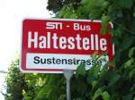 (128'181) - STI-Haltestelle - Thun, Sustenstrasse - am 1. August 2010