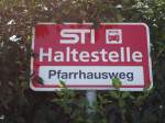 (128'187) - STI-Haltestelle - Thun, Pfarrhausweg - am 1. August 2010