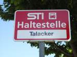 (128'189) - STI-Haltestelle - Thun, Talacker - am 1.