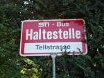 Thun/256438/128191---sti-haltestelle---thun-tellstrasse (128'191) - STI-Haltestelle - Thun, Tellstrasse - am 1. August 2010