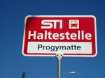 (128'197) - STI-Haltestelle - Thun, Progymatte - am 1.
