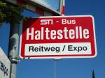 (128'199) - STI-Haltestelle - Thun, Reitweg/Expo - am 1. August 2010