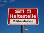 (128'200) - STI-Haltestelle - Thun, Militrstrasse - am 1.