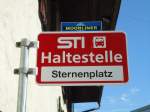 (128'210) - STI-Haltestelle - Thun, Sternenplatz - am 1.