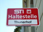 (128'215) - STI-Haltestelle - Thun, Thunerhof - am 1.