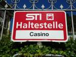 (128'216) - STI-Haltestelle - Thun, Casino - am 1.