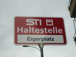 (133'208) - STI-Haltestelle - Thun, Eigerplatz - am 12.