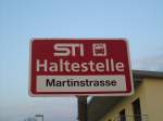 Thun/268096/133319---sti-haltestelle---thun-martinstrasse (133'319) - STI-Haltestelle - Thun, Martinstrasse - am 16. April 2011