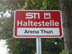 (135'879) - STI-Haltestelle - Thun, Arena Thun - am 11. September 2011
