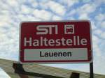 (136'765) - STI-Haltestelle - Thun, Lauenen - am 20.