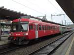 (142'536) - BLS-Triebwagen - Nr. 933 - am 16. Dezember 2012 im Bahnhof Thun 