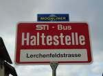 (142'555) - STI-Haltestelle - Thun, Lerchenfeldstrasse - am 16. Dezember 2012