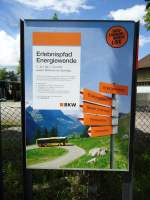 (144'764) - Plakat der BKW zum Erlebnispfad Energiewende am 28. Mai 2013 in Thun