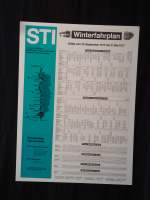 (145'095) - STI-Winterfahrplan 1976/77 am 16. Juni 2013 in Thun, Garage