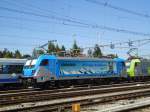 (146'482) - Bombardier-Lokomotive - Nr. 187'002-1 - am 21. August 2013 im Bahnhof Thun